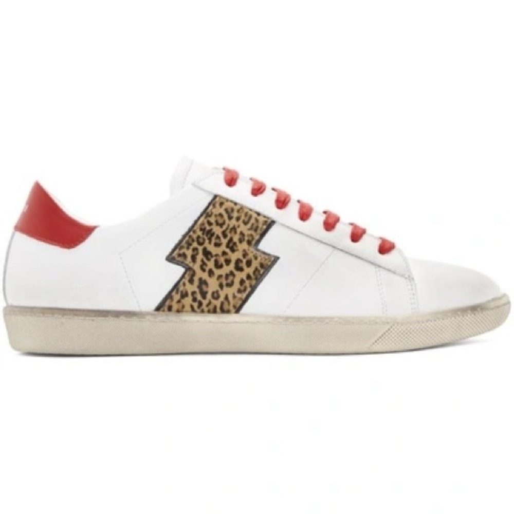 Amiri white leopard viper sneakers